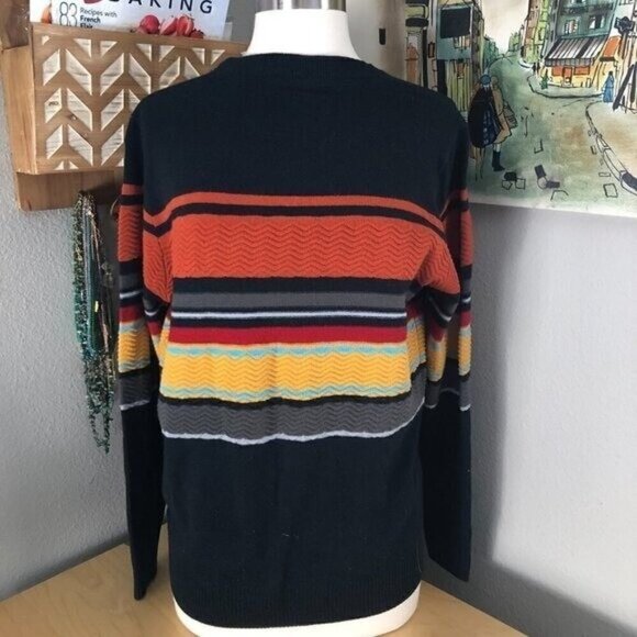 Soul Star England Striped Crew Neck Long Sleeve Sweater - Picture 3 of 10